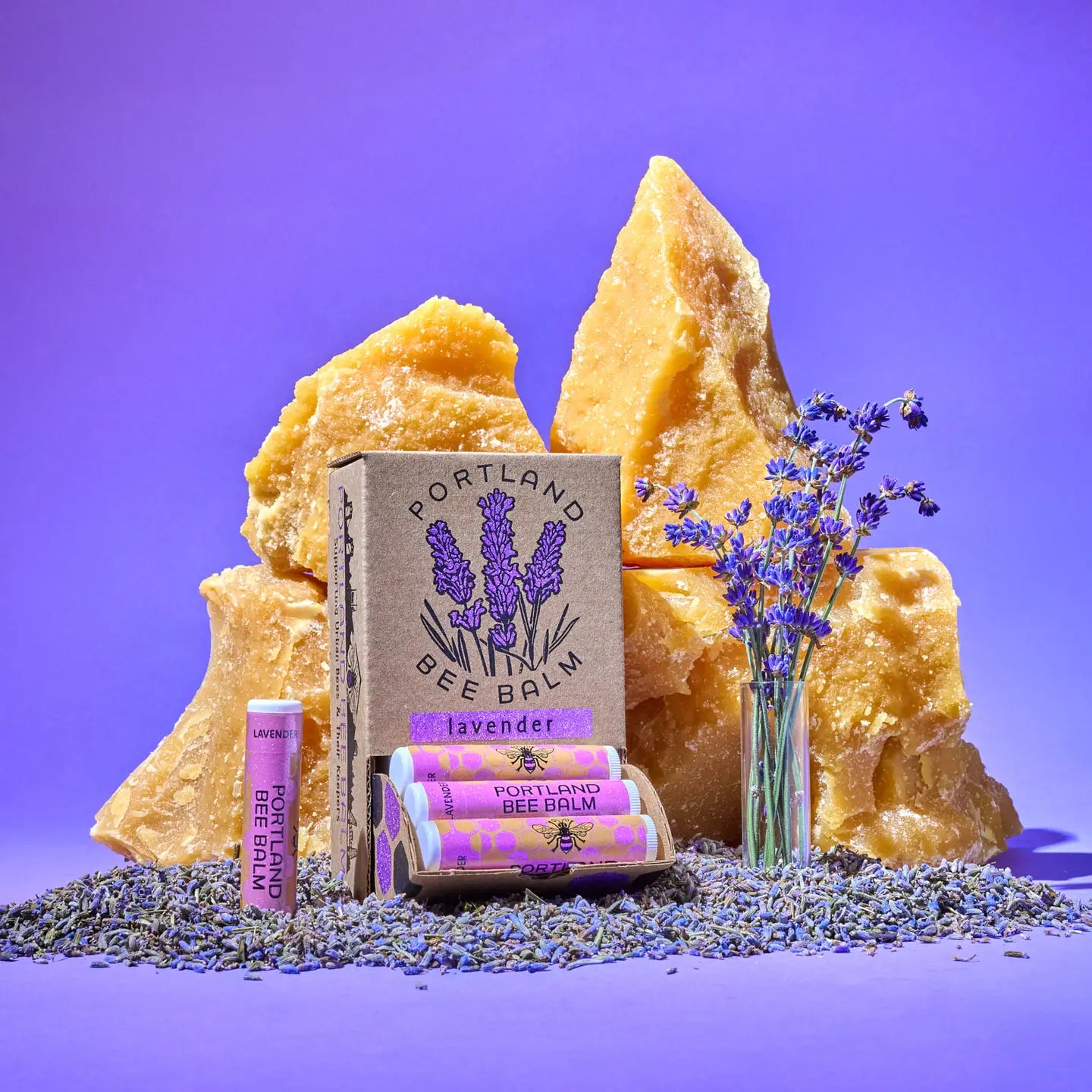 Lavender Beeswax Lip Balm