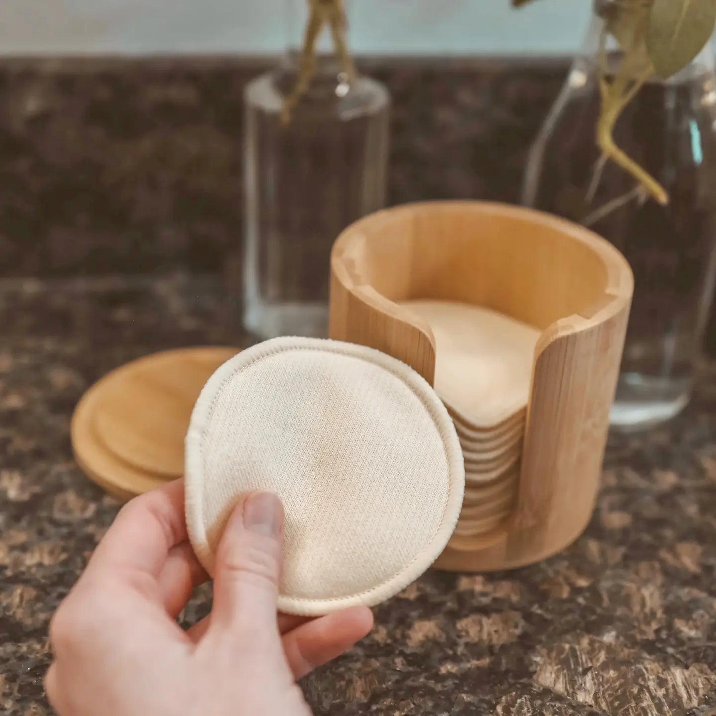 Set of 20 - Reusable Hemp Facial Rounds