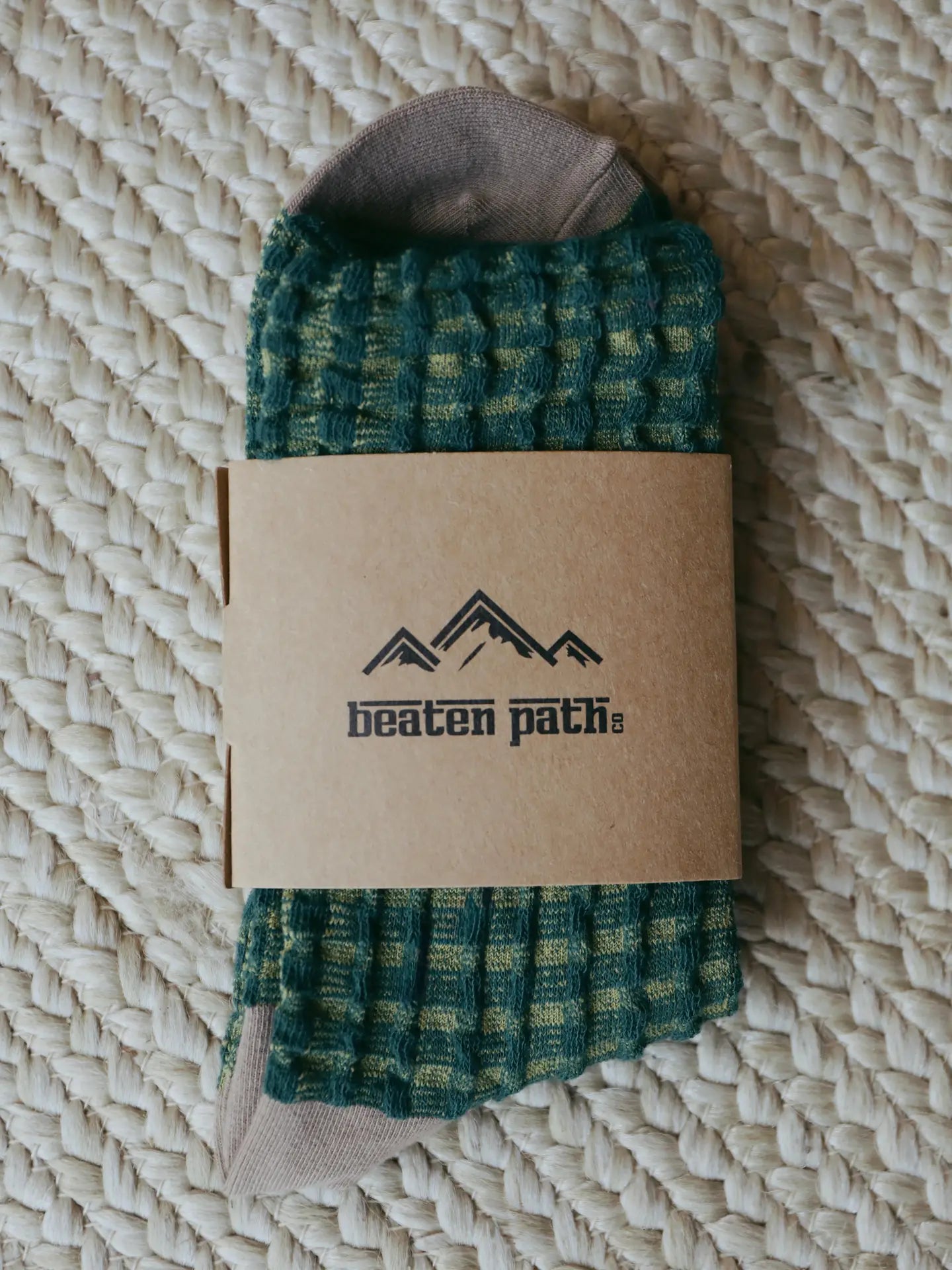 Jade Vine Knit Socks