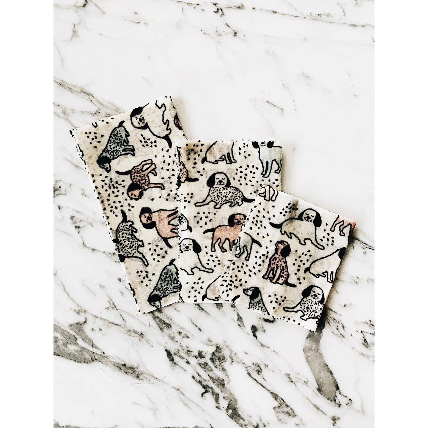 Vegan Food Wraps Starter Pack of 3, Puppy Love