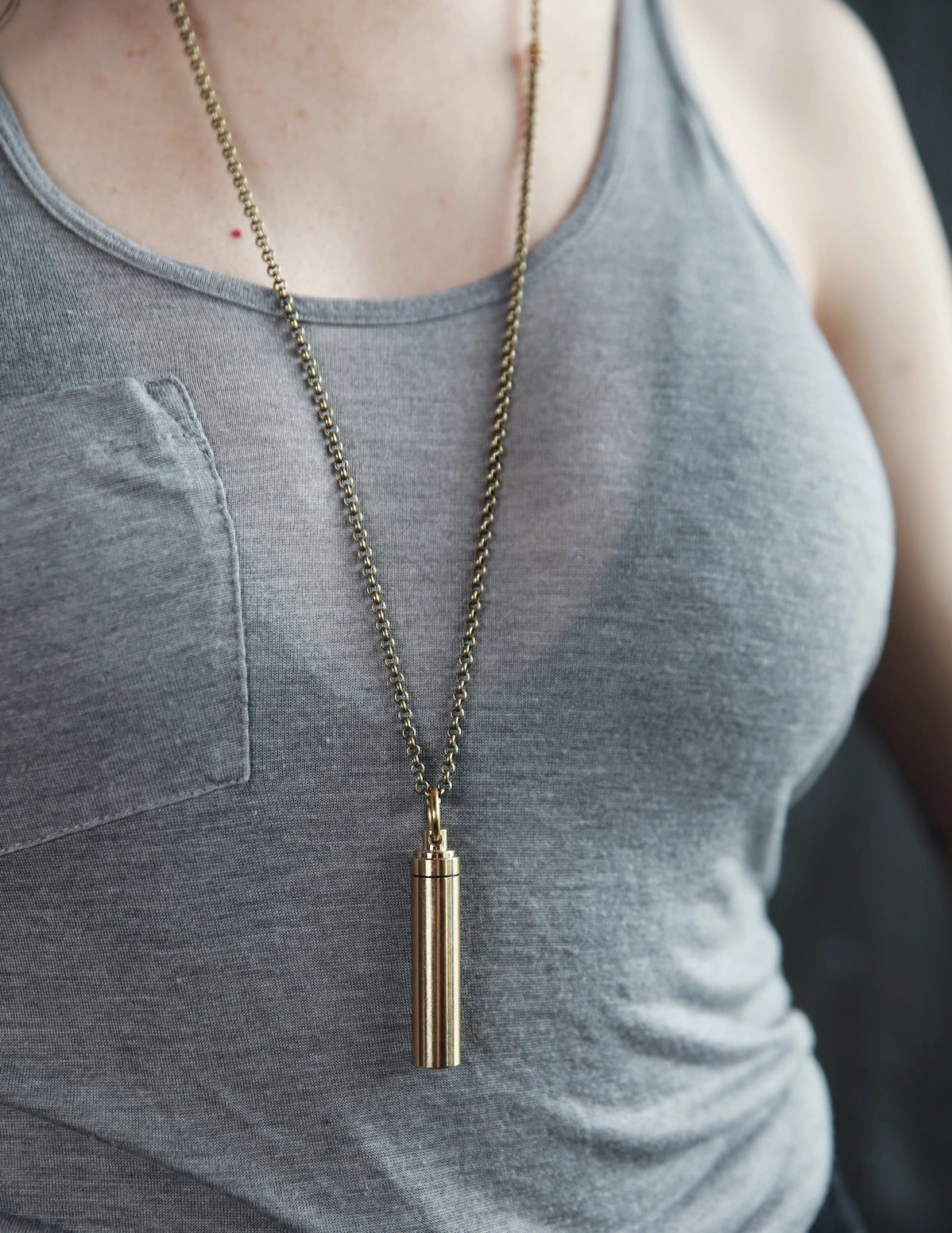 Piper Necklace - Brass