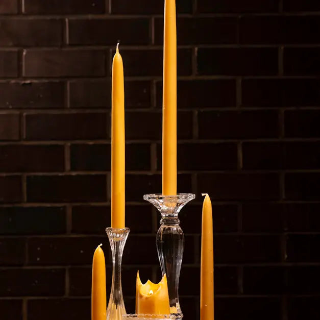 Beeswax Candlesticks | Beeswax Candles | Hand-Dipped
