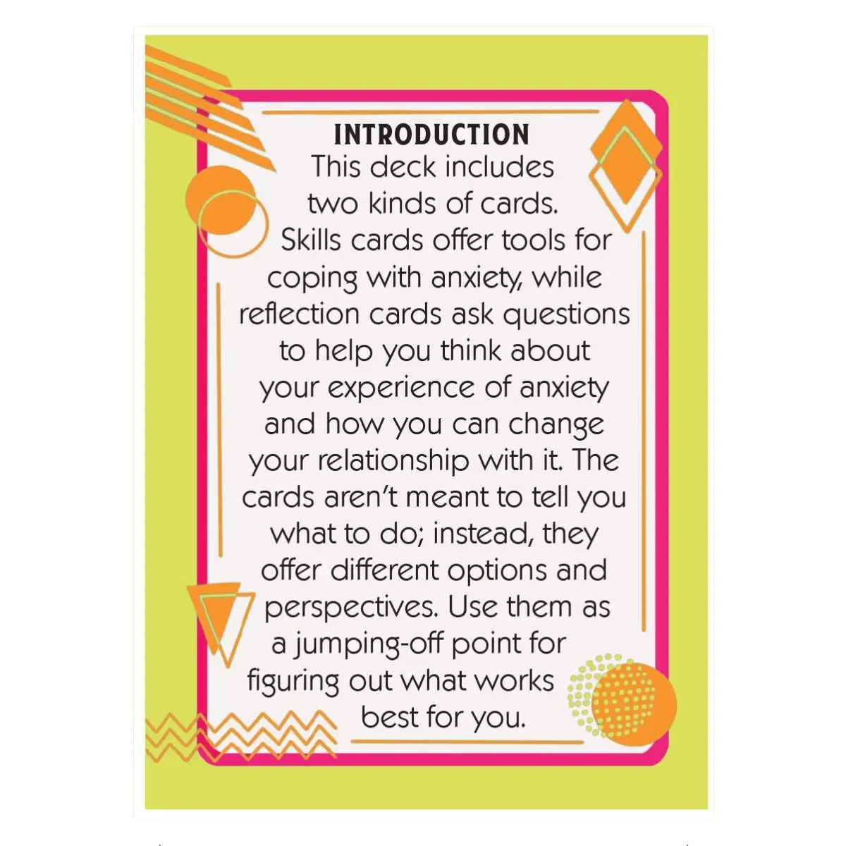 Anxiety Coping Skills Deck