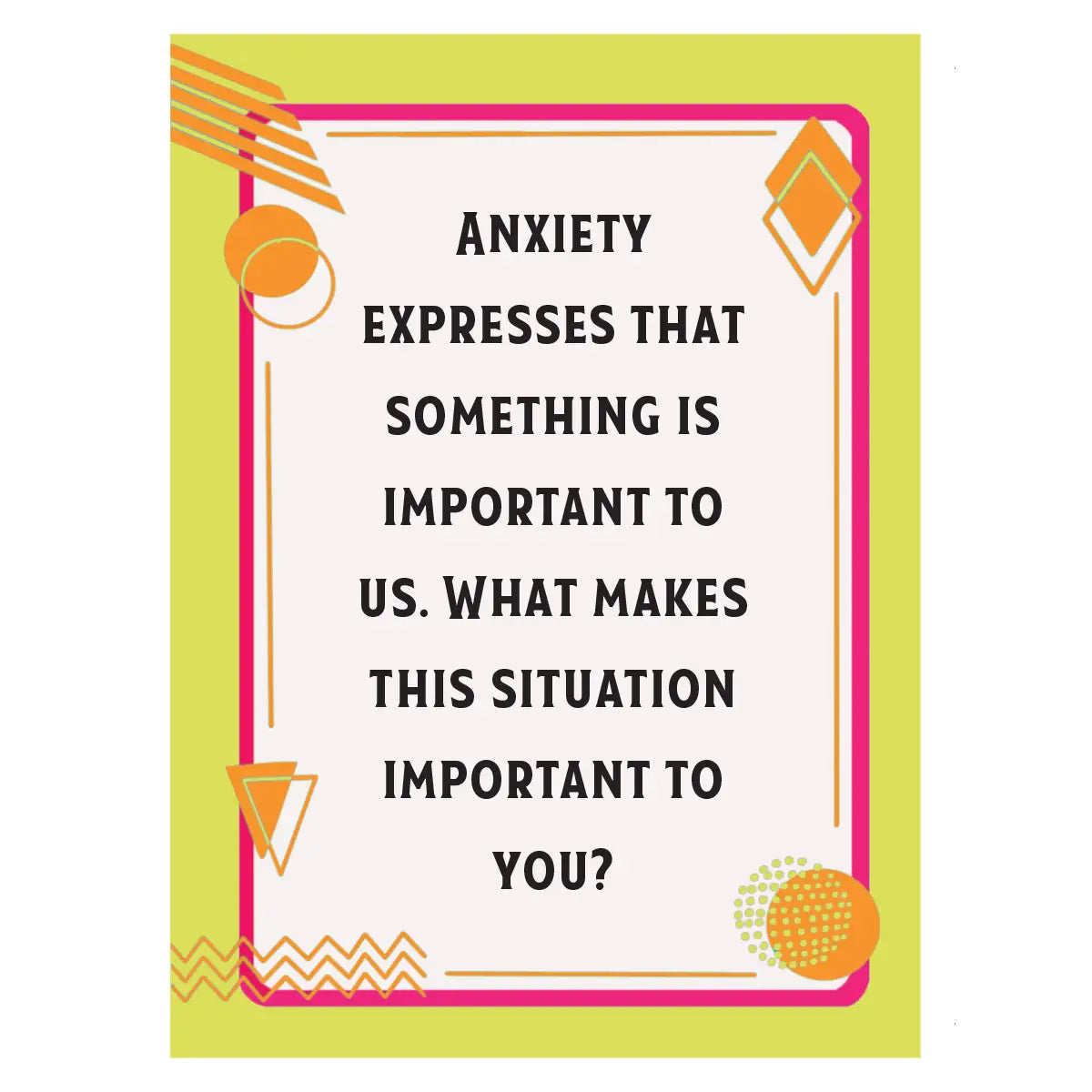 Anxiety Coping Skills Deck