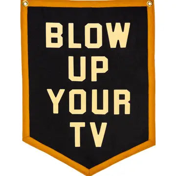 Blow Up Your Tv Camp Flag - John Prine