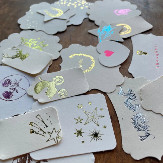 Assorted Foil-Pressed Gift Tags