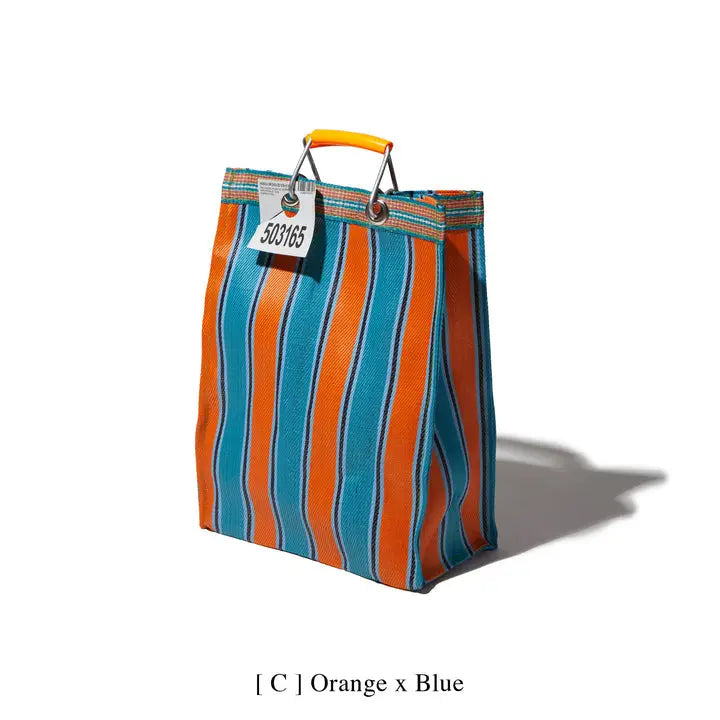 Recycled Plastic Stripe Bag - Rectangle
