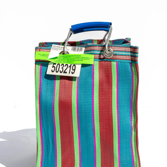 Recycled Plastic Stripe Bag - Rectangle D30
