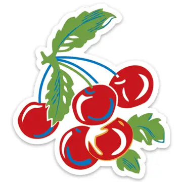 Sweet Cherries Retro Sticker