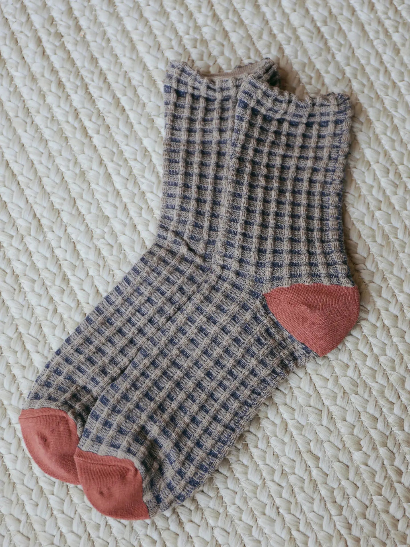Sunset Dahlia Knit Socks