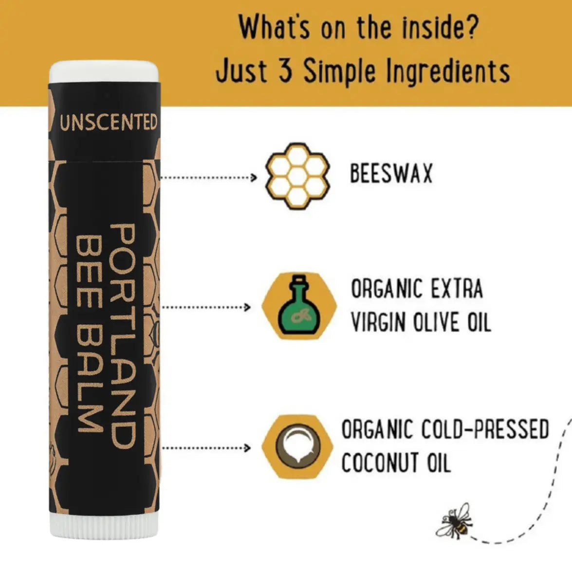 Unscented Natural Beeswax Lip Balm