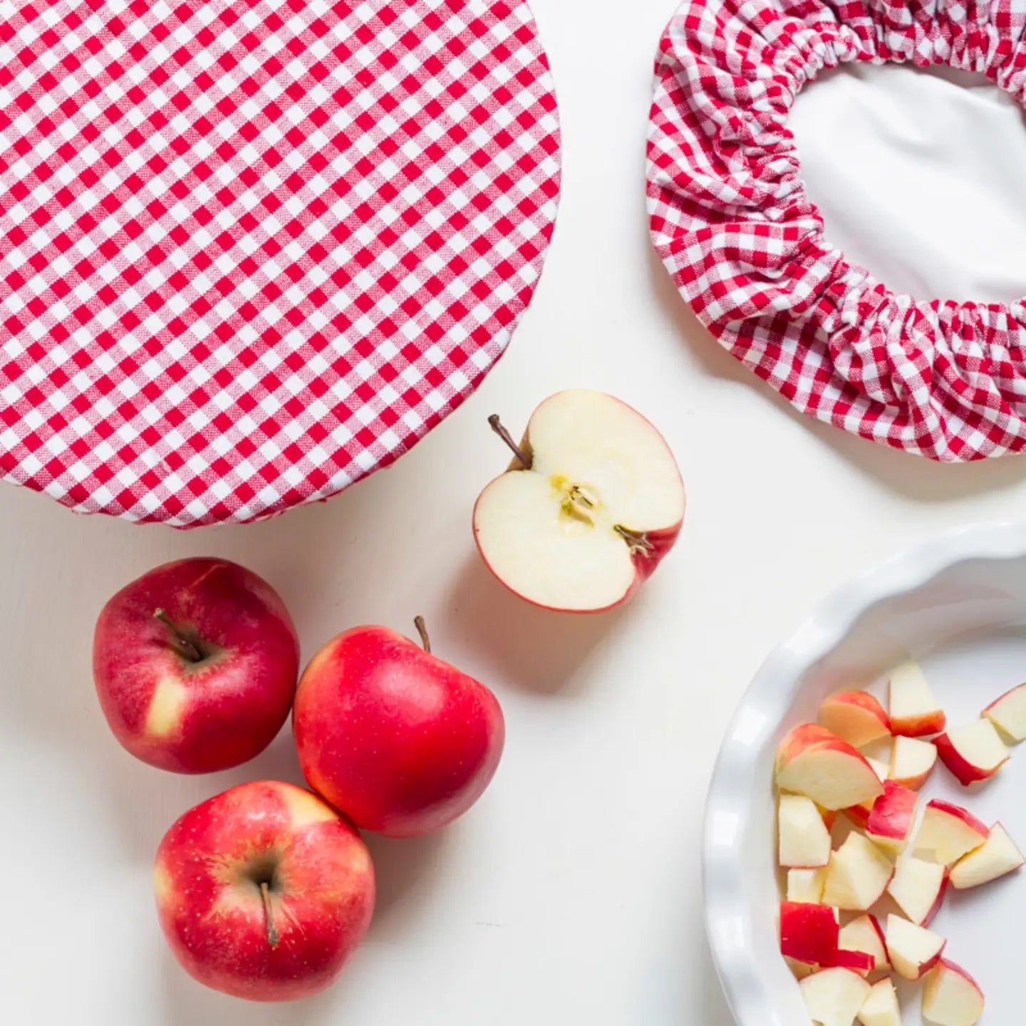 Gingham Bowl Covers Set of 2